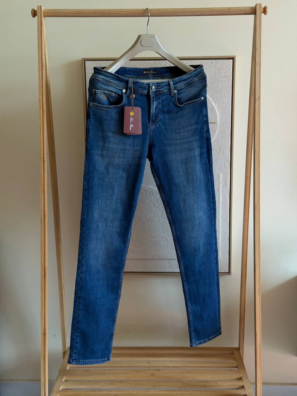 Loro Piana Slim-Cut Jeans Pants - Blue