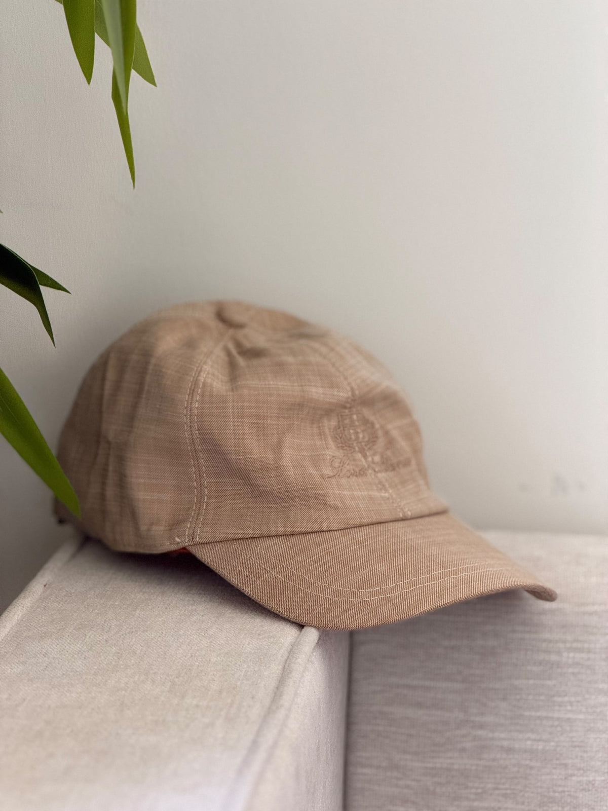 Loro Piana Woven-Pattern Cap - Beige