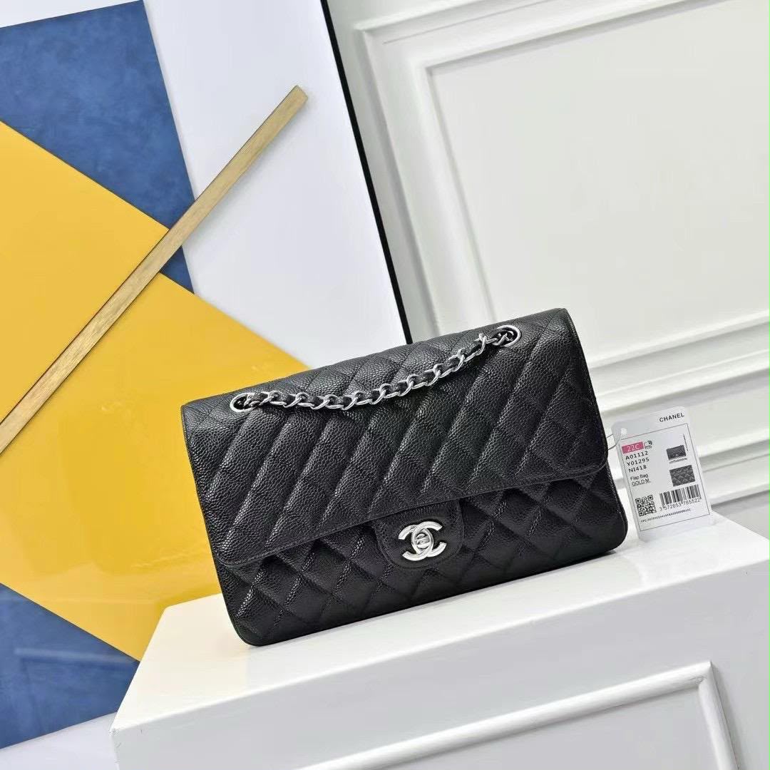 Chanel Quilted Shoulder Bag - Black