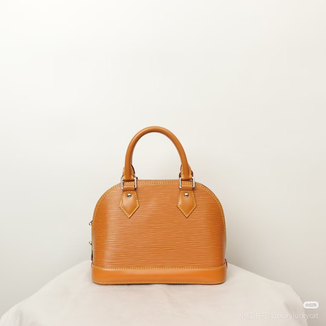 Louis Vuitton Dome Handbag - Brown Embossed