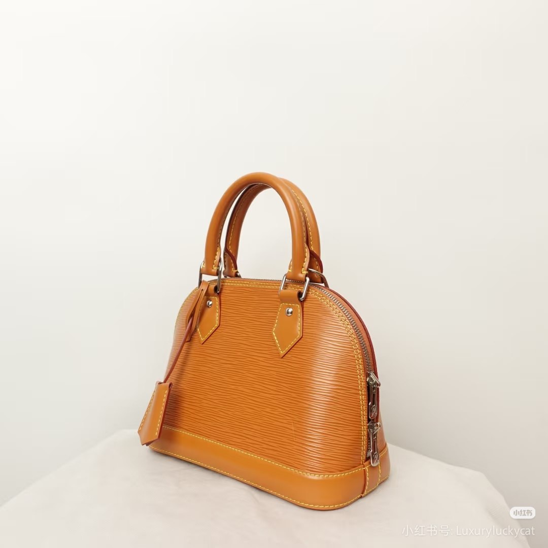 Louis Vuitton Dome Handbag - Brown Embossed