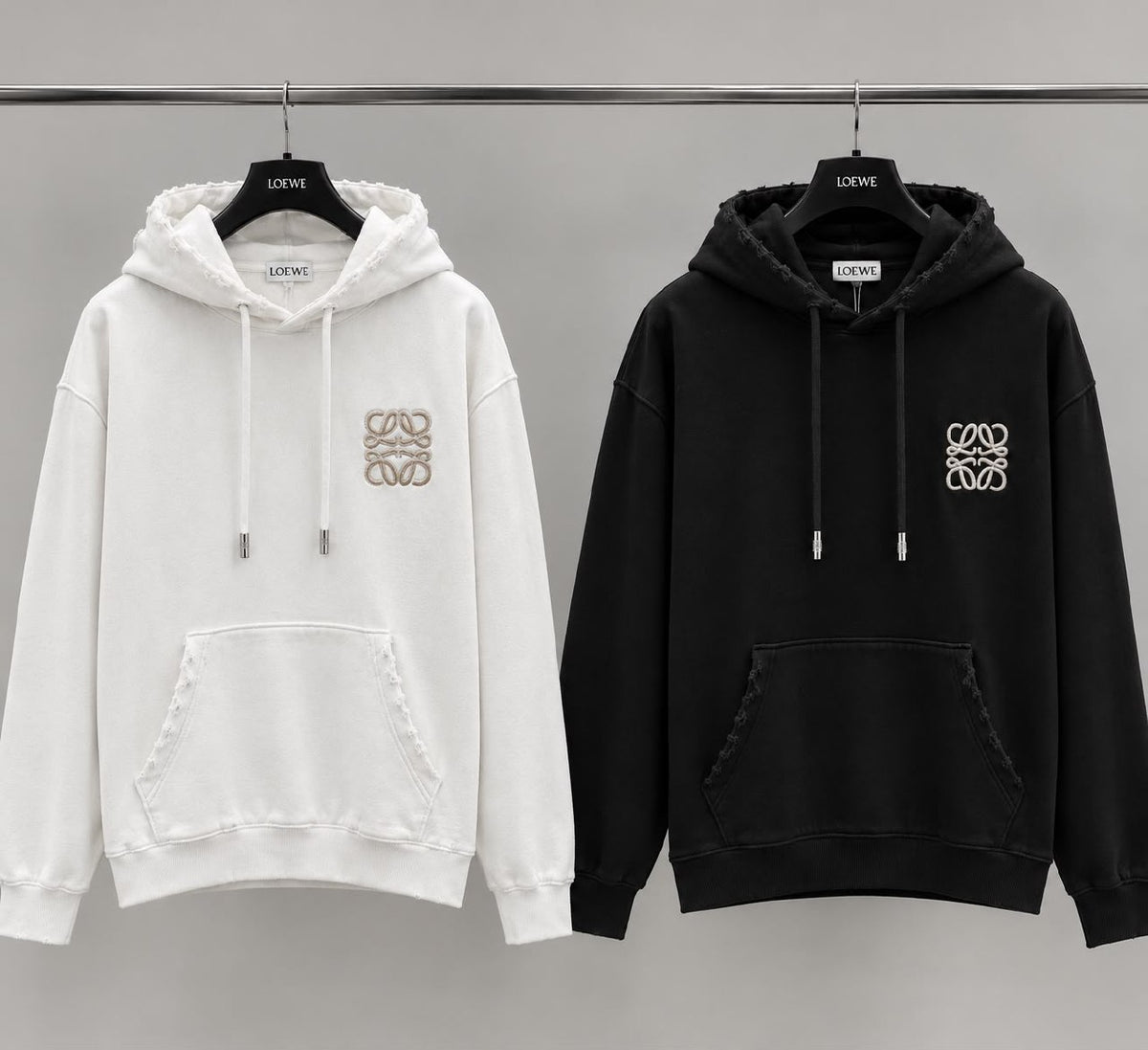 Loewe Hoodie - White, Black