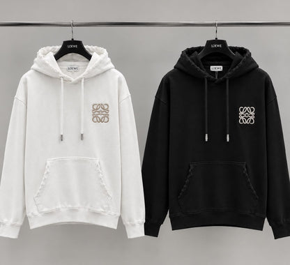 Loewe Hoodie - White, Black