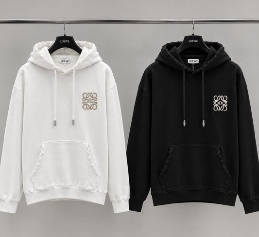 Loewe Hoodie - White, Black