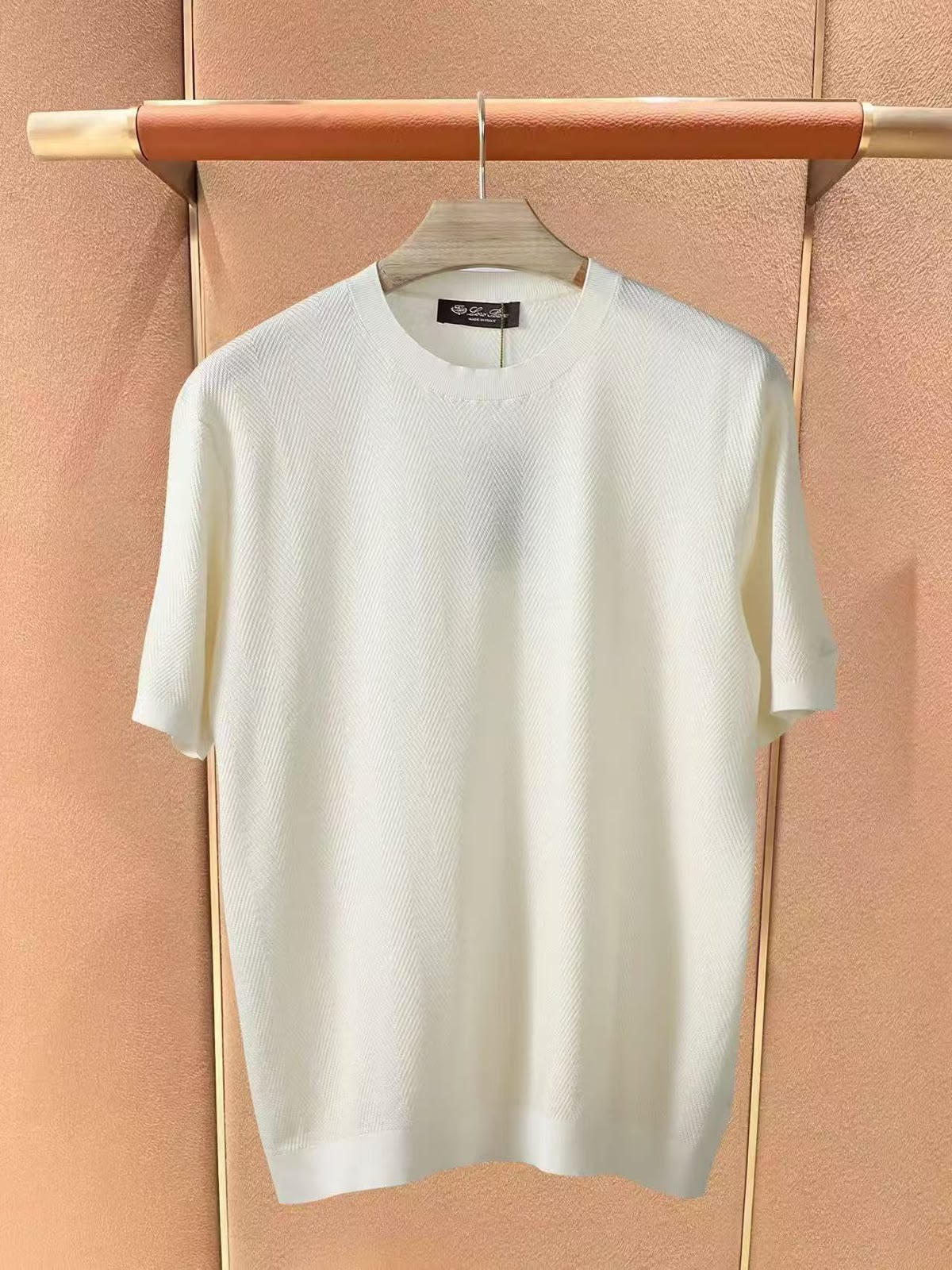 Loro Piana Knitted T-Shirt - White, Navy, Black