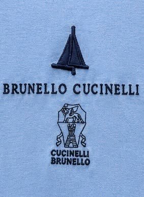 Brunello Cucinelli T-Shirt - Light Blue, Burgundy