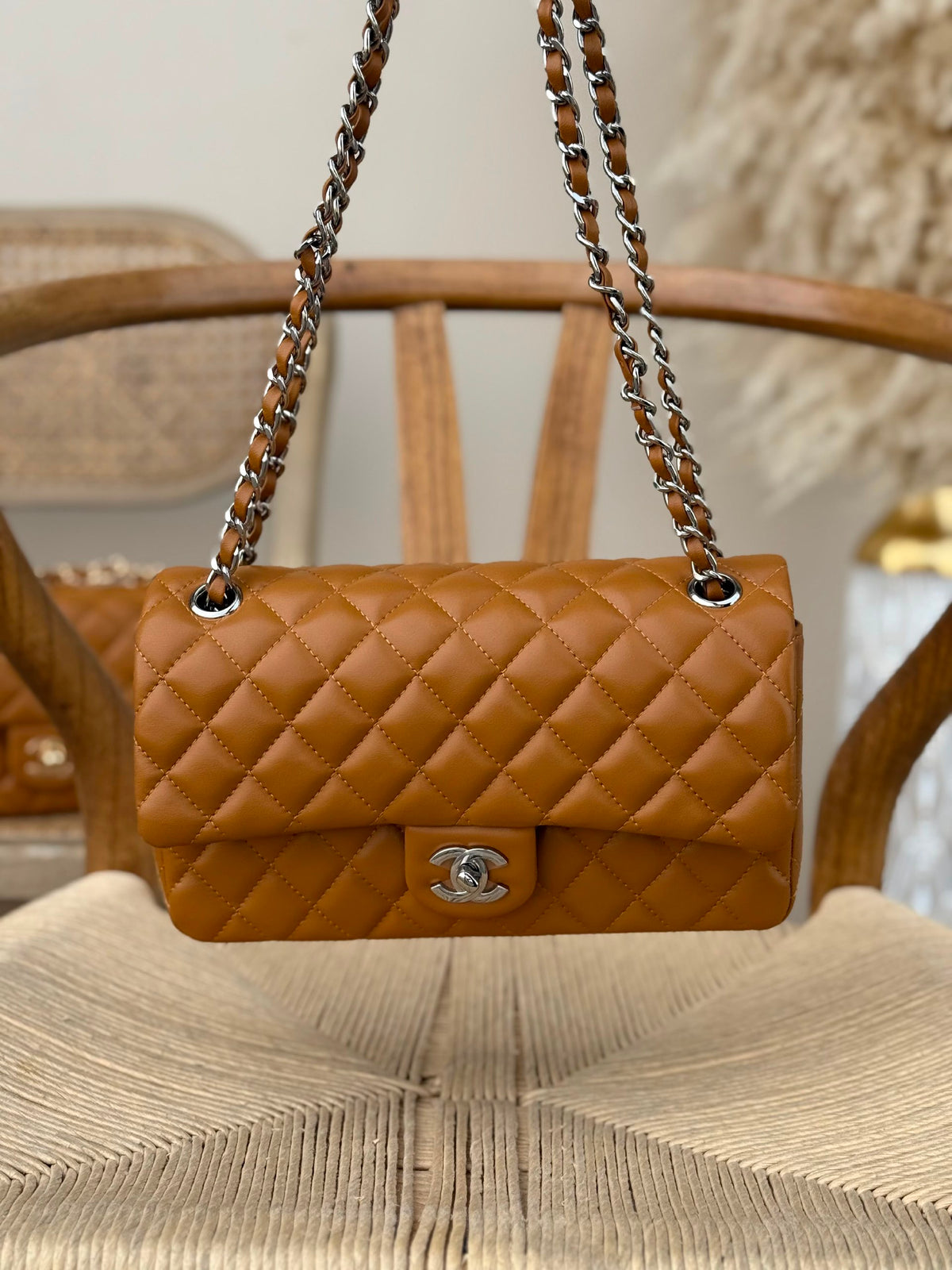 Chanel Quilted Flap Shoulder Bag - Brown
