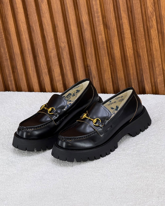 Gucci Platform Loafers - Black