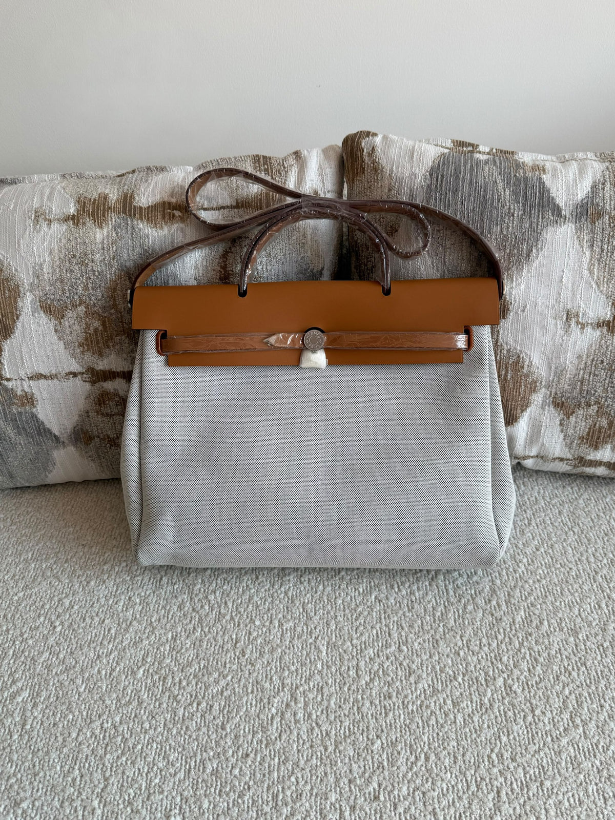 Hermès Herbag Handbag - Grey