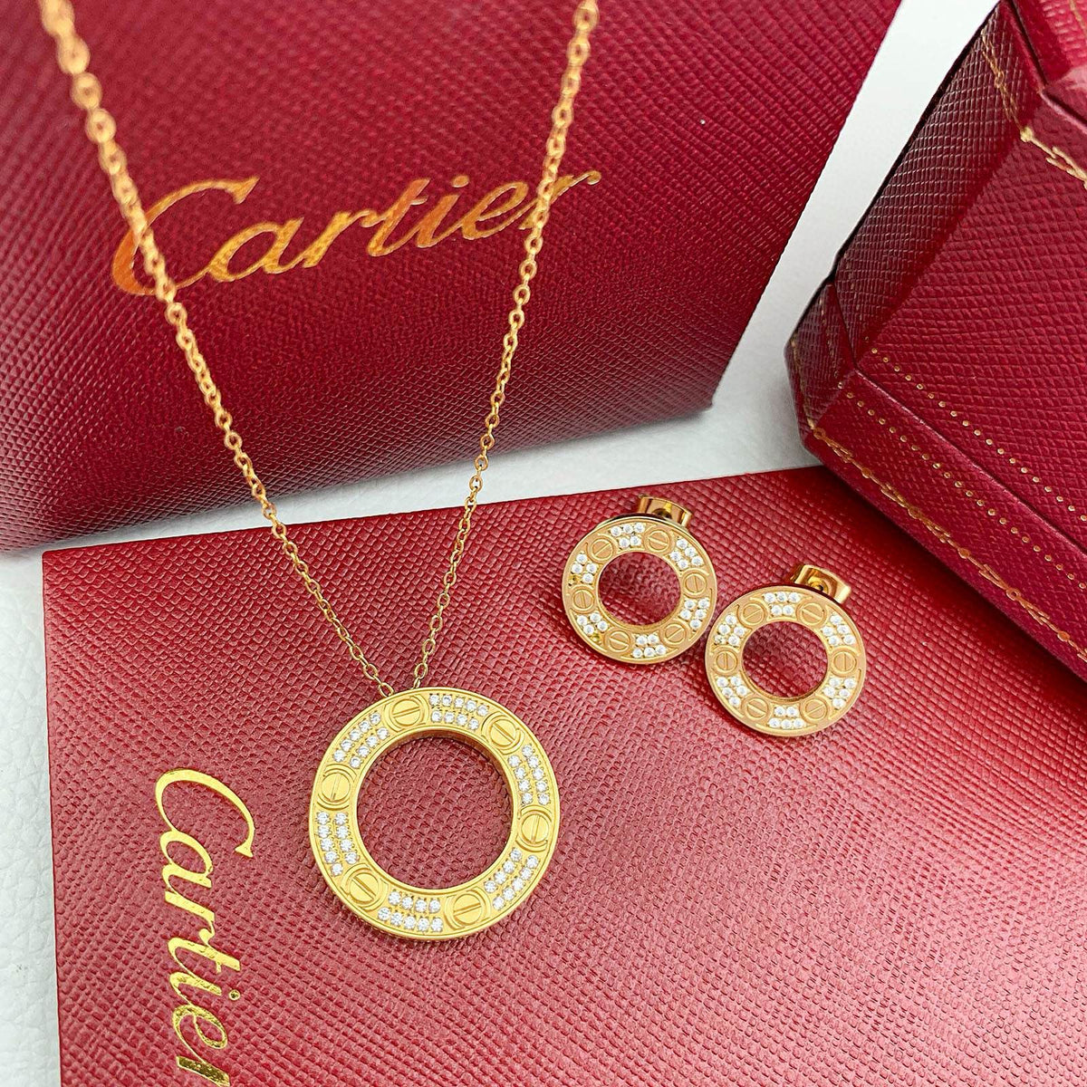 Cartier Jewelry Set - Gold