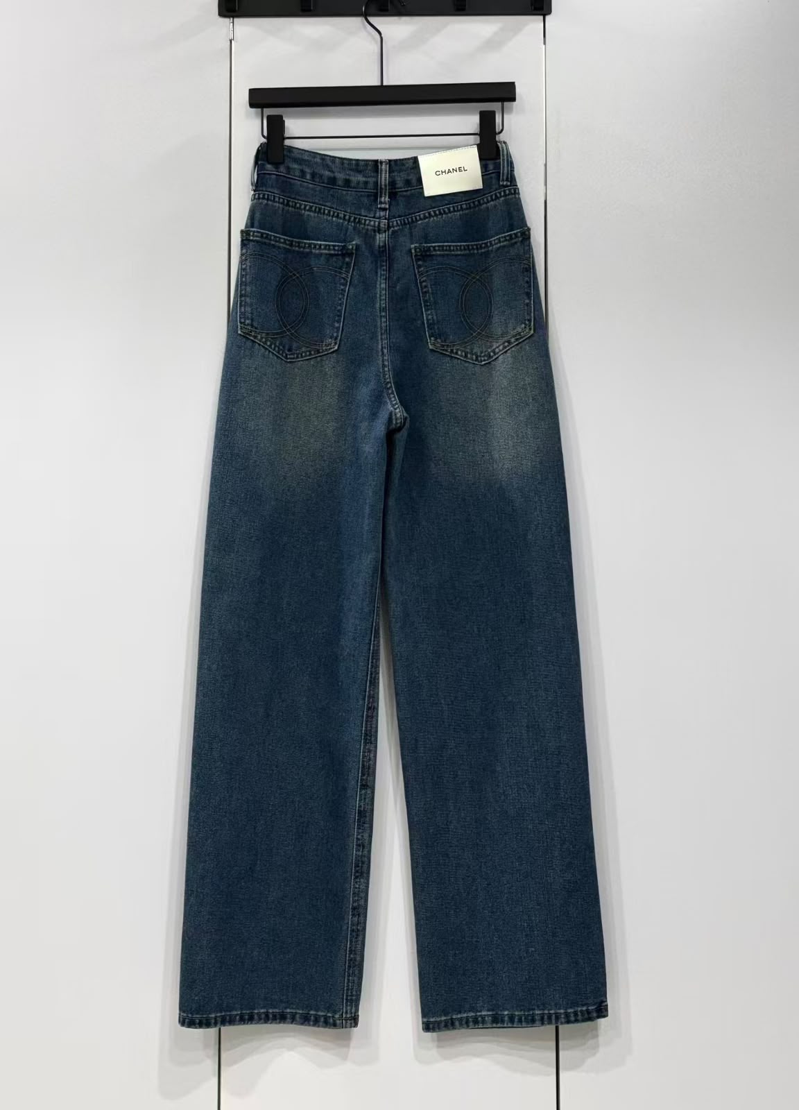 Chanel Wide-Leg Jeans Pants - Black, Blue