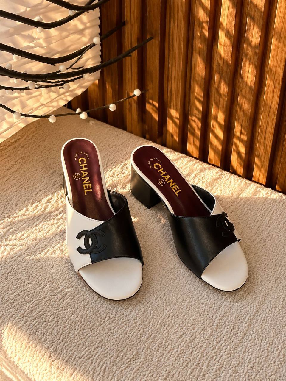 Chanel Heels - Black White
