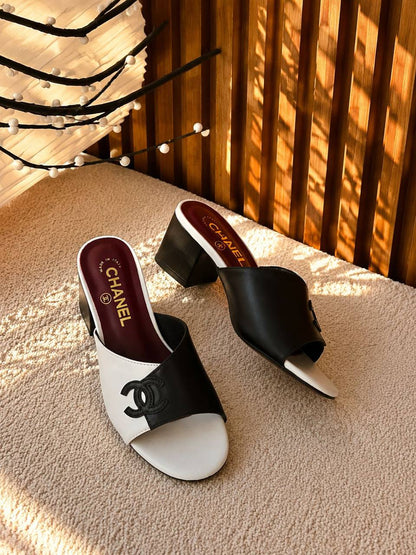 Chanel Heels - Black White