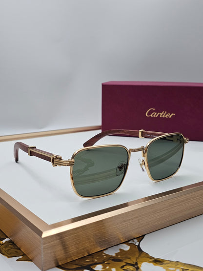 Cartier Sunglasses - Gold & Green