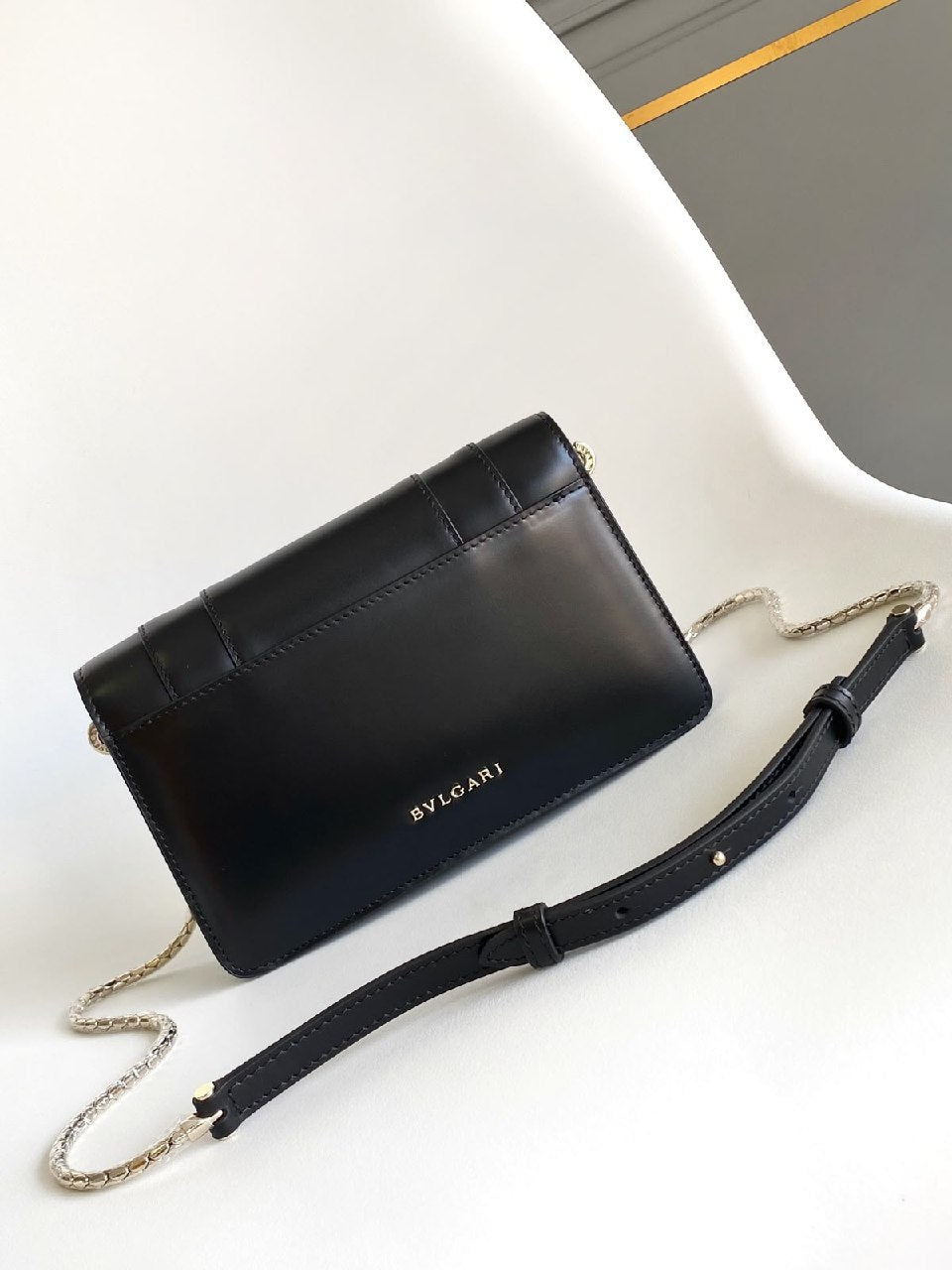 Bulgari Serpenti Forever Shoulder Bag - Black Snake Print