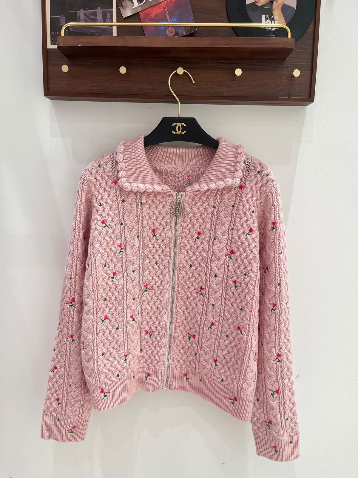 Chanel Cardigan - White, Pink, Blue