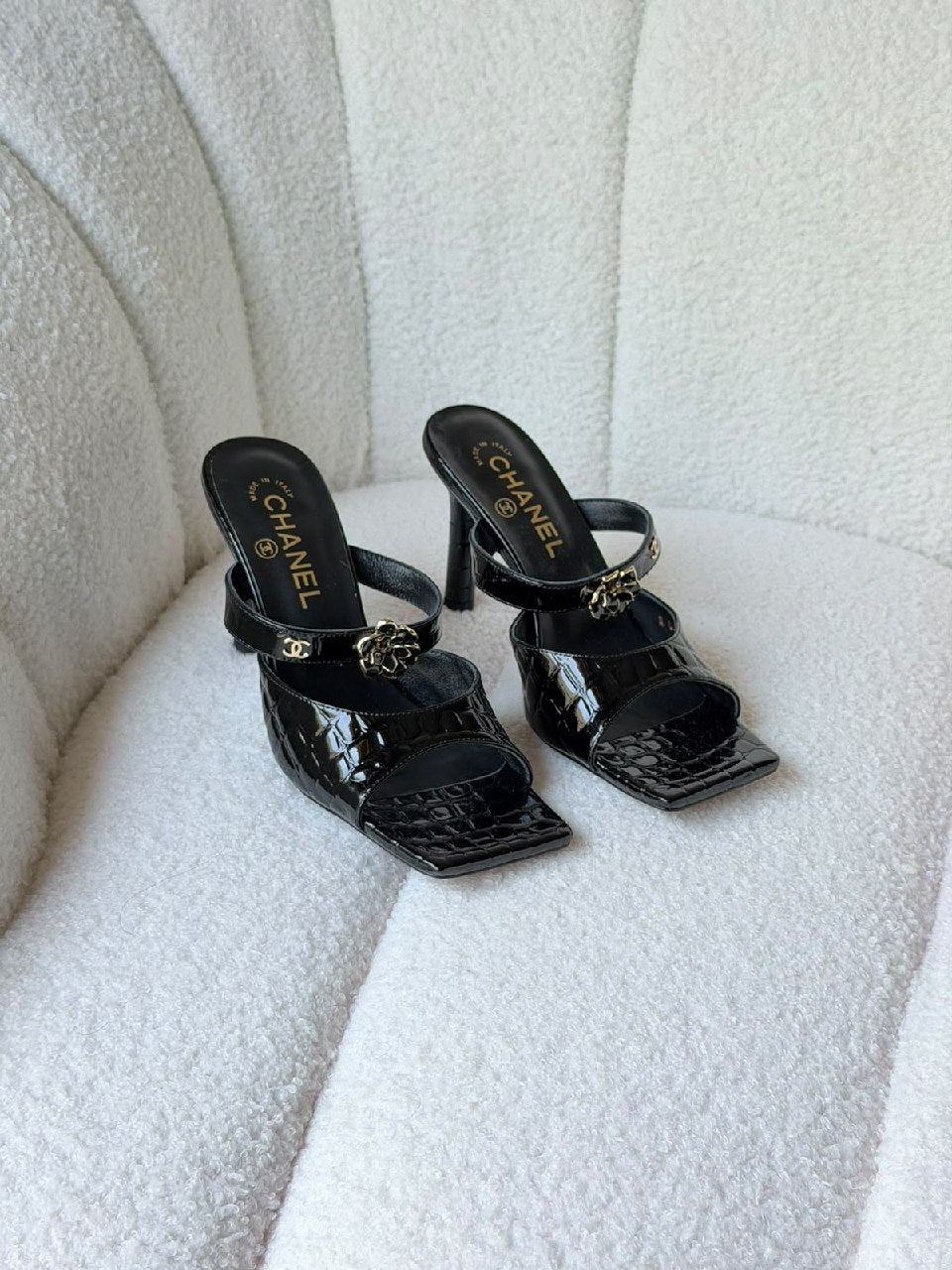 Chanel Heels - White, Green, Black, Burgundy