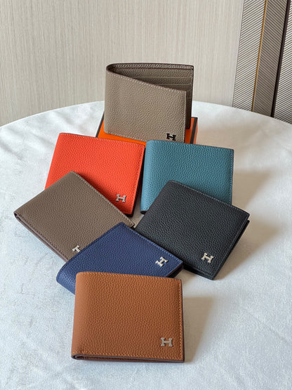 Hermès Wallet - Black, Navy, Brown, Orange, Grey, Blue, Beige