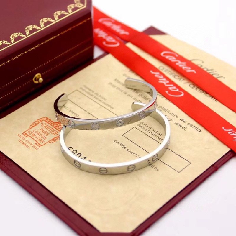 Cartier Screw Open-Cuff Bangle - Gold, Silver, Pink