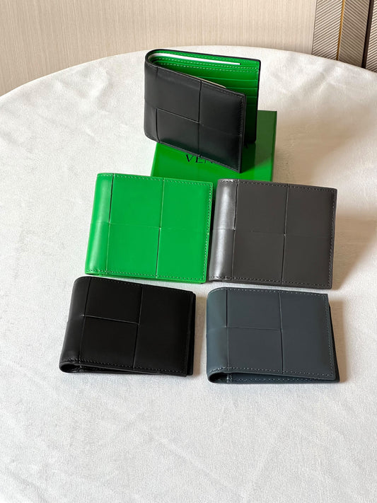 Bottega Veneta Wallet - Dark Grey, Grey, Green, Blue, Black