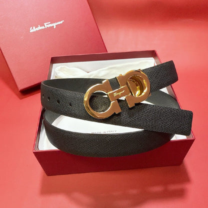 Salvatore Ferragamo Belt - Black, Yellow