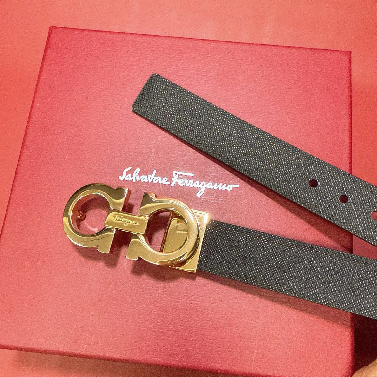 Salvatore Ferragamo Belt - Black, Yellow