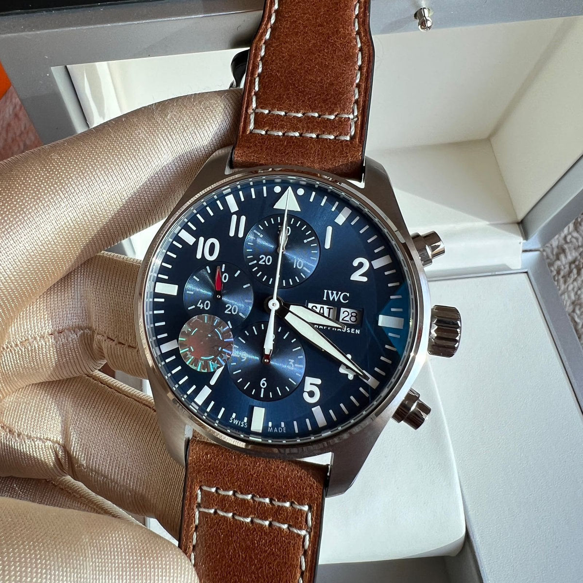 IWC Big Pilot Chronograph Watch - 