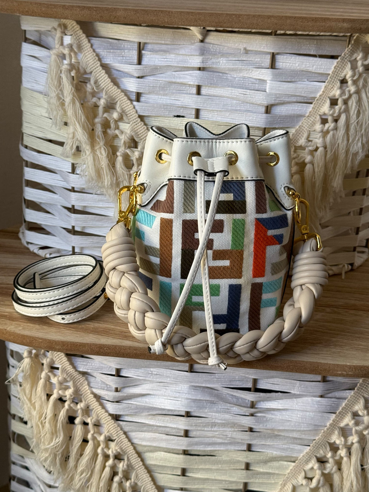Fendi Shoulder Bag - White Multicolor