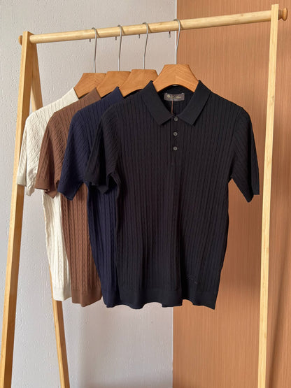 Loro Piana Polo Shirt - White, Brown, Navy, Black