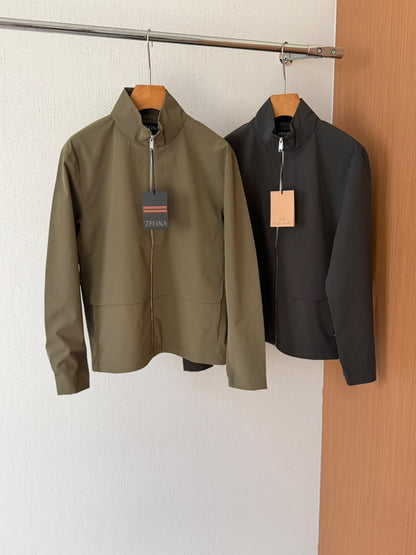 Zegna Jacket - Green, Dark Grey