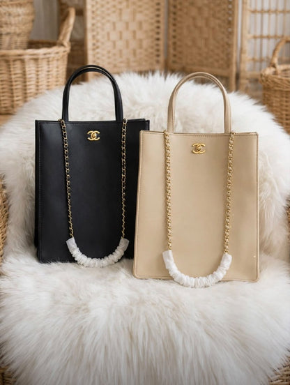 Chanel Tote Bag - Black, Beige