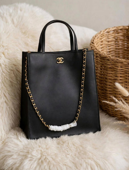 Chanel Tote Bag - Black, Beige