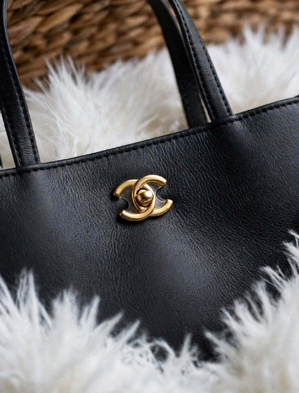 Chanel Tote Bag - Black, Beige