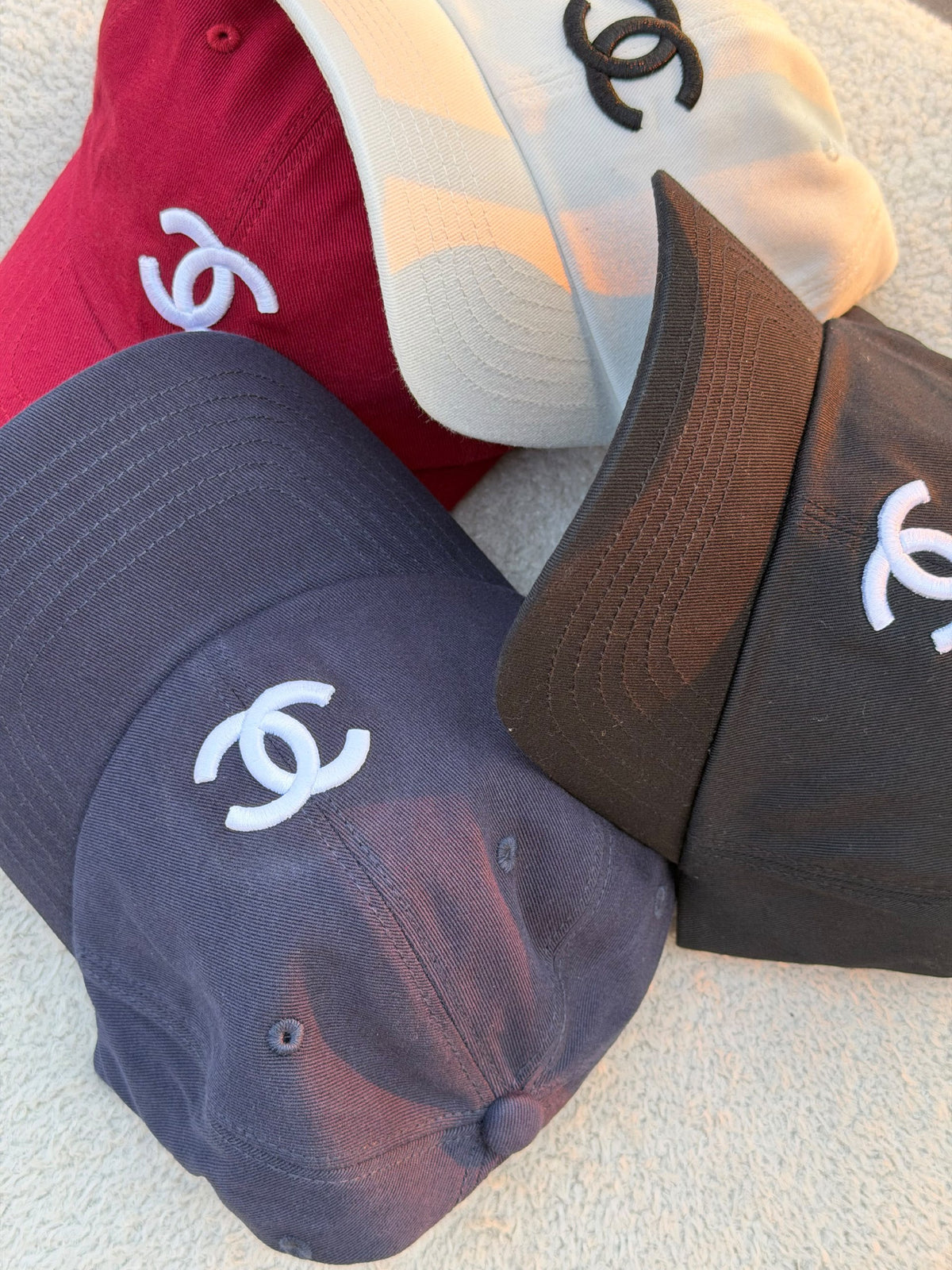 Chanel Cap - Red, White, Navy, Brown, Black
