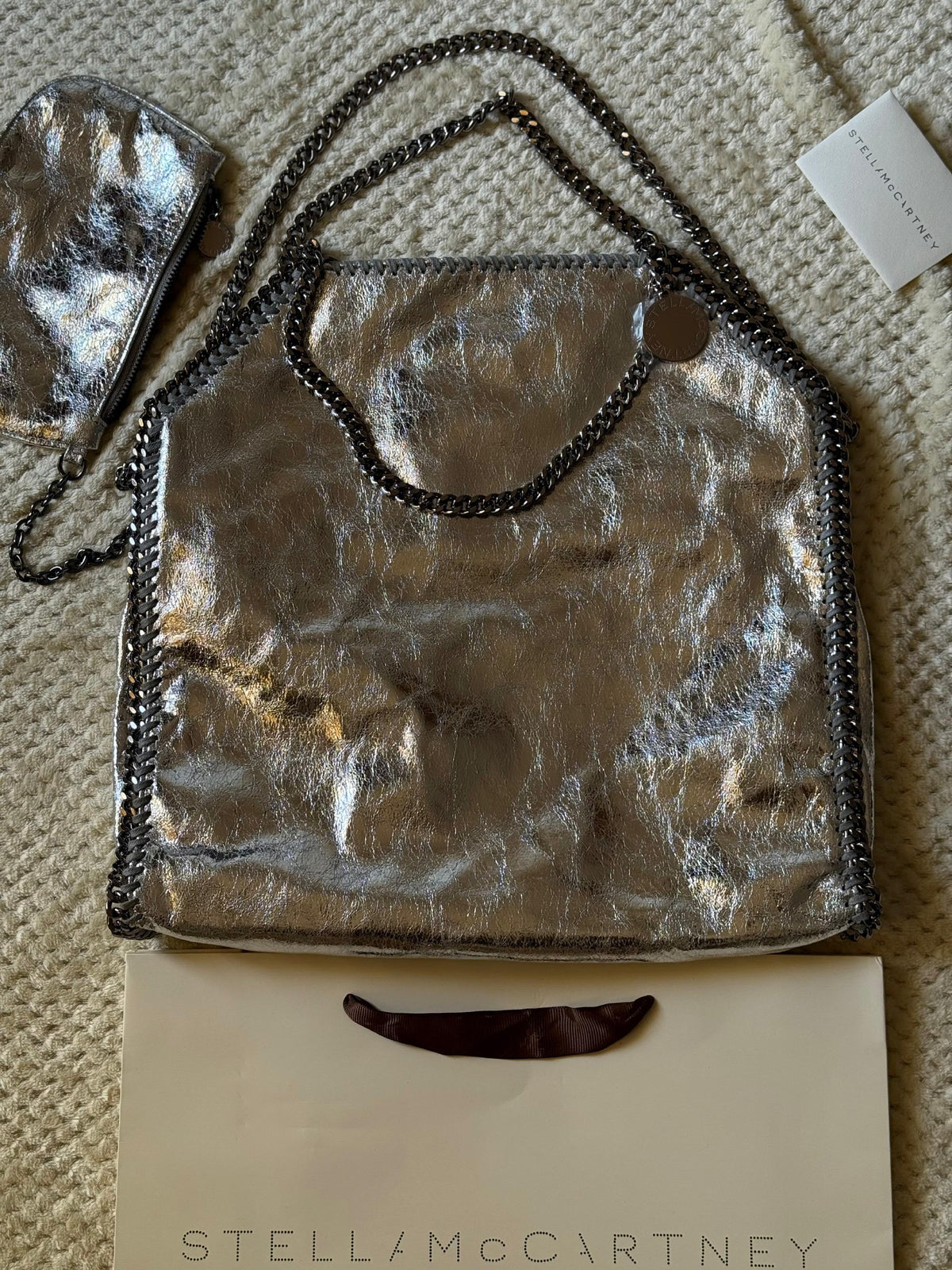 Stella McCartney Tote Bag - Silver Metallic