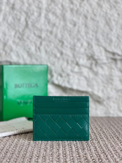 Bottega Veneta Card Holder - Dark Green