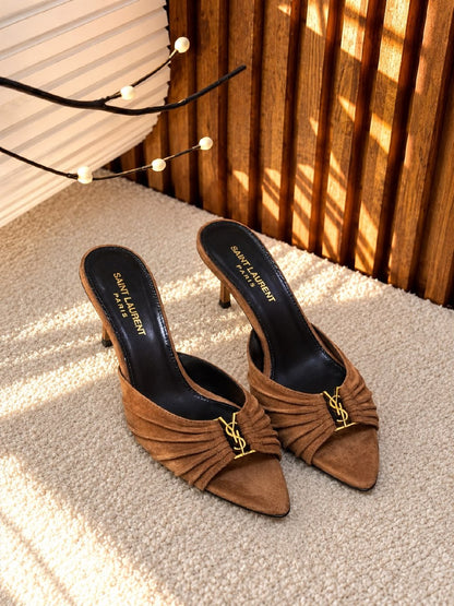 YSL Heels - Brown