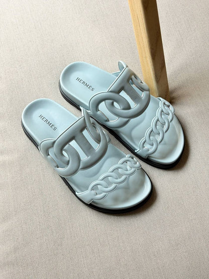 Hermes Slipper - Light Blue