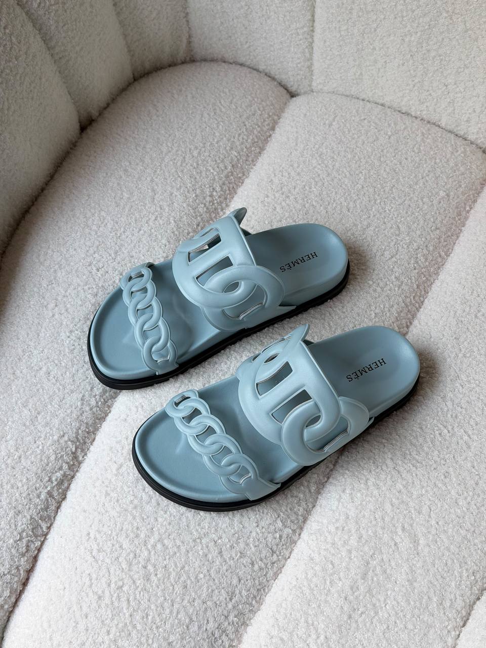 Hermes Slipper - Light Blue