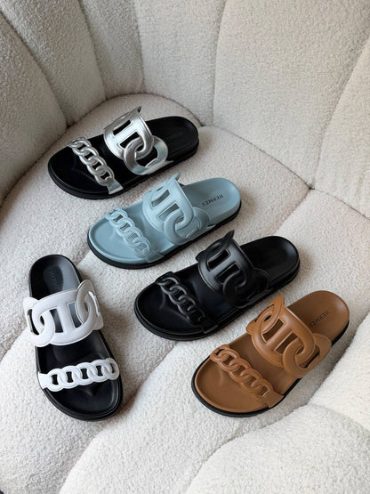Hermes Slipper - Light Blue