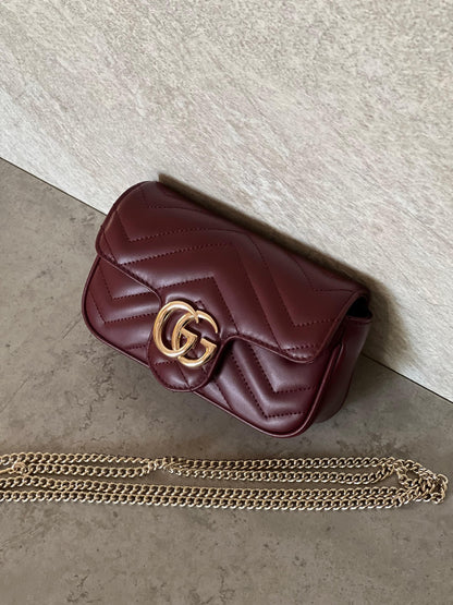 Gucci Shoulder Bag - Burgundy