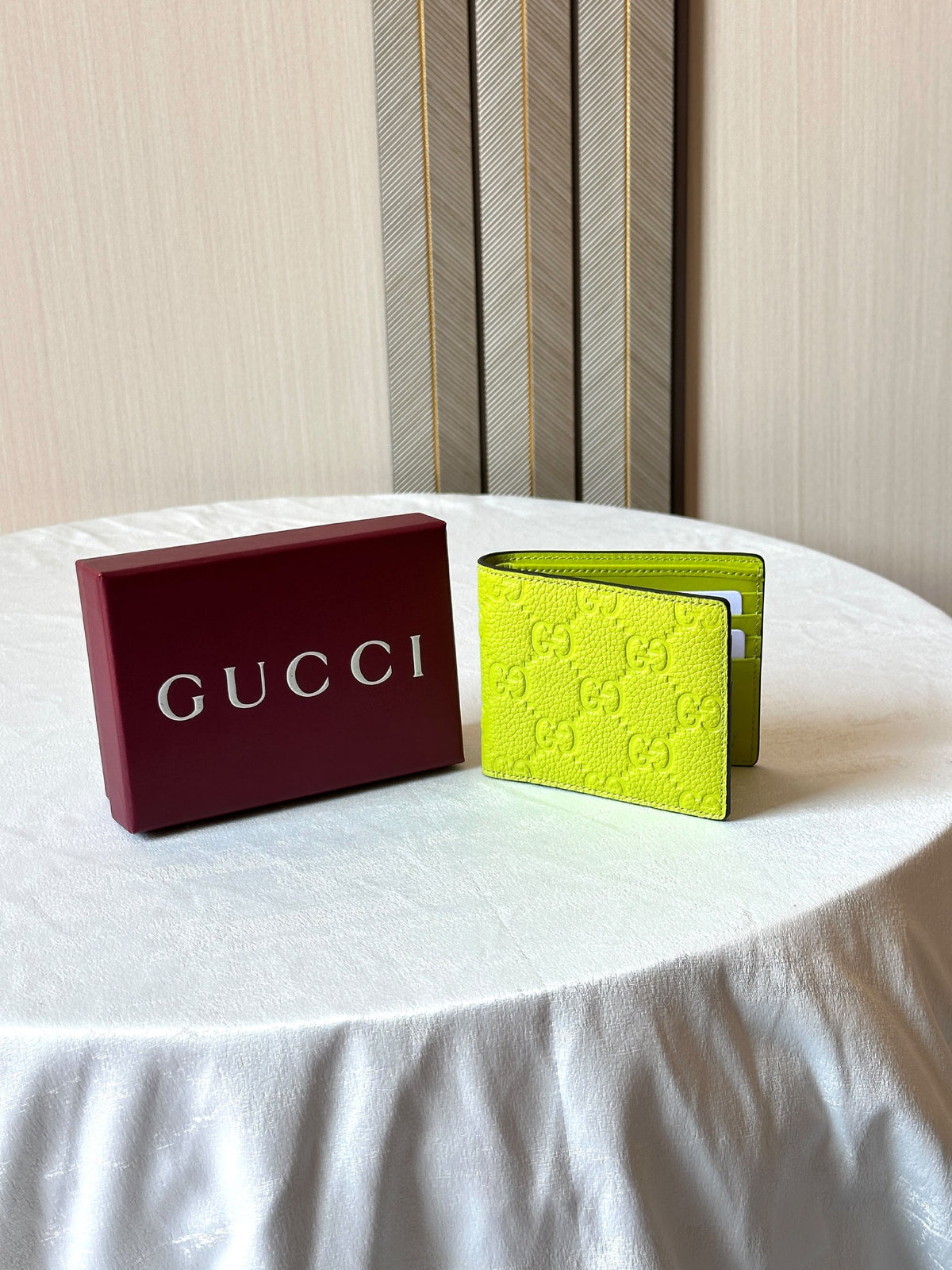 Gucci Embossed Wallet - Green