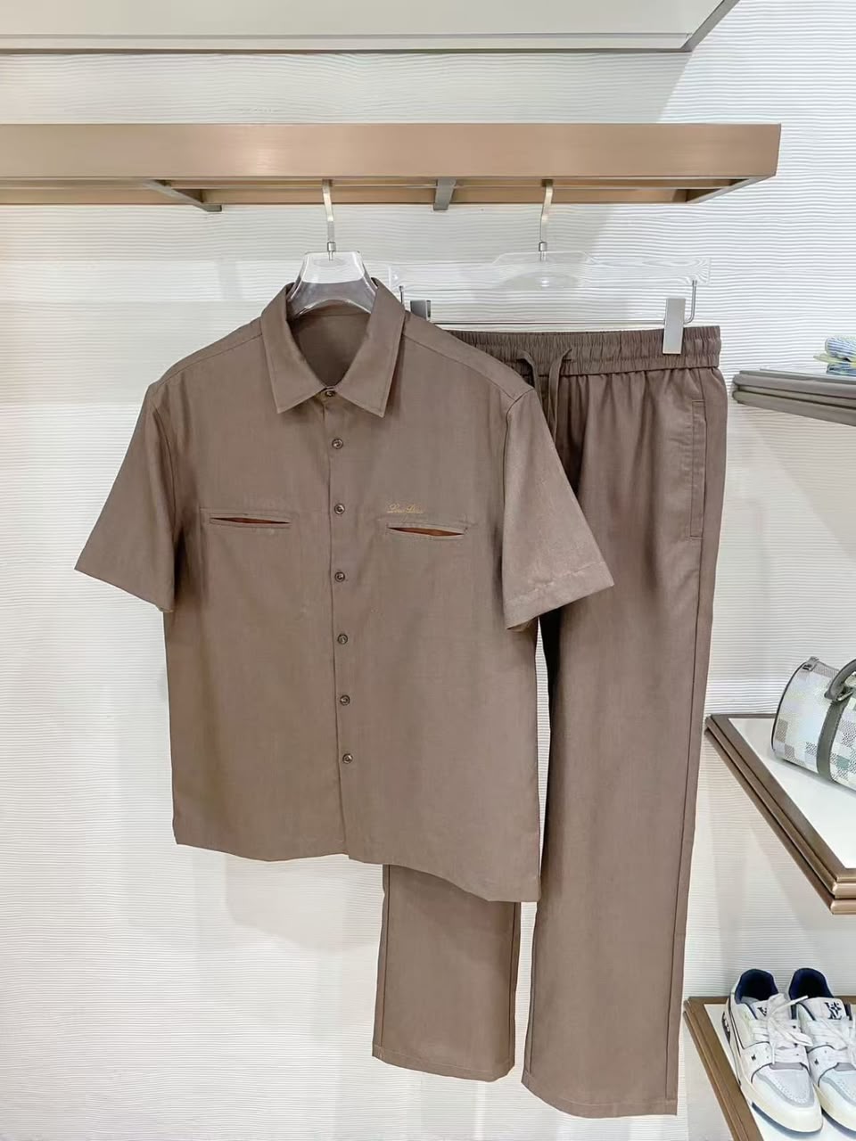 Loro Piana Shirt & Pants Set - Beige