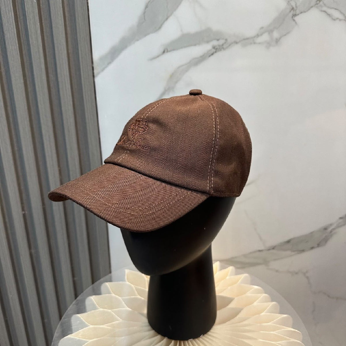 Loro Piana Seamed Curved-Brim Cap - Brown