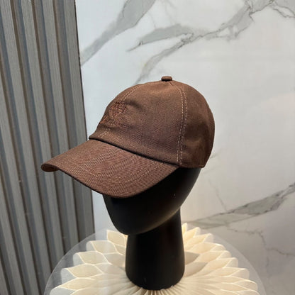 Loro Piana Seamed Curved-Brim Cap - Brown