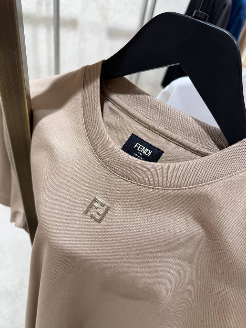 Fendi T-Shirt - Beige, Black, White