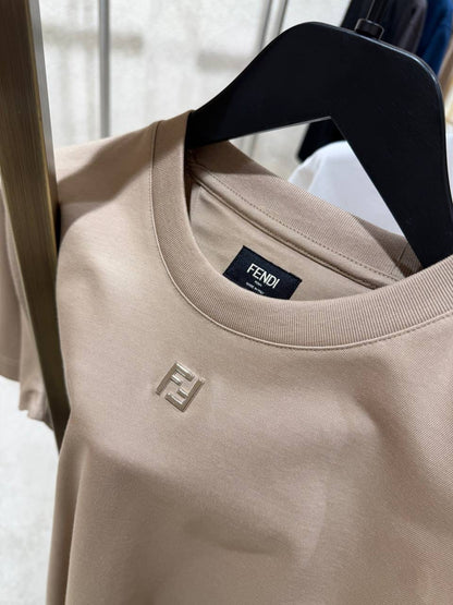 Fendi T-Shirt - Beige, Black, White