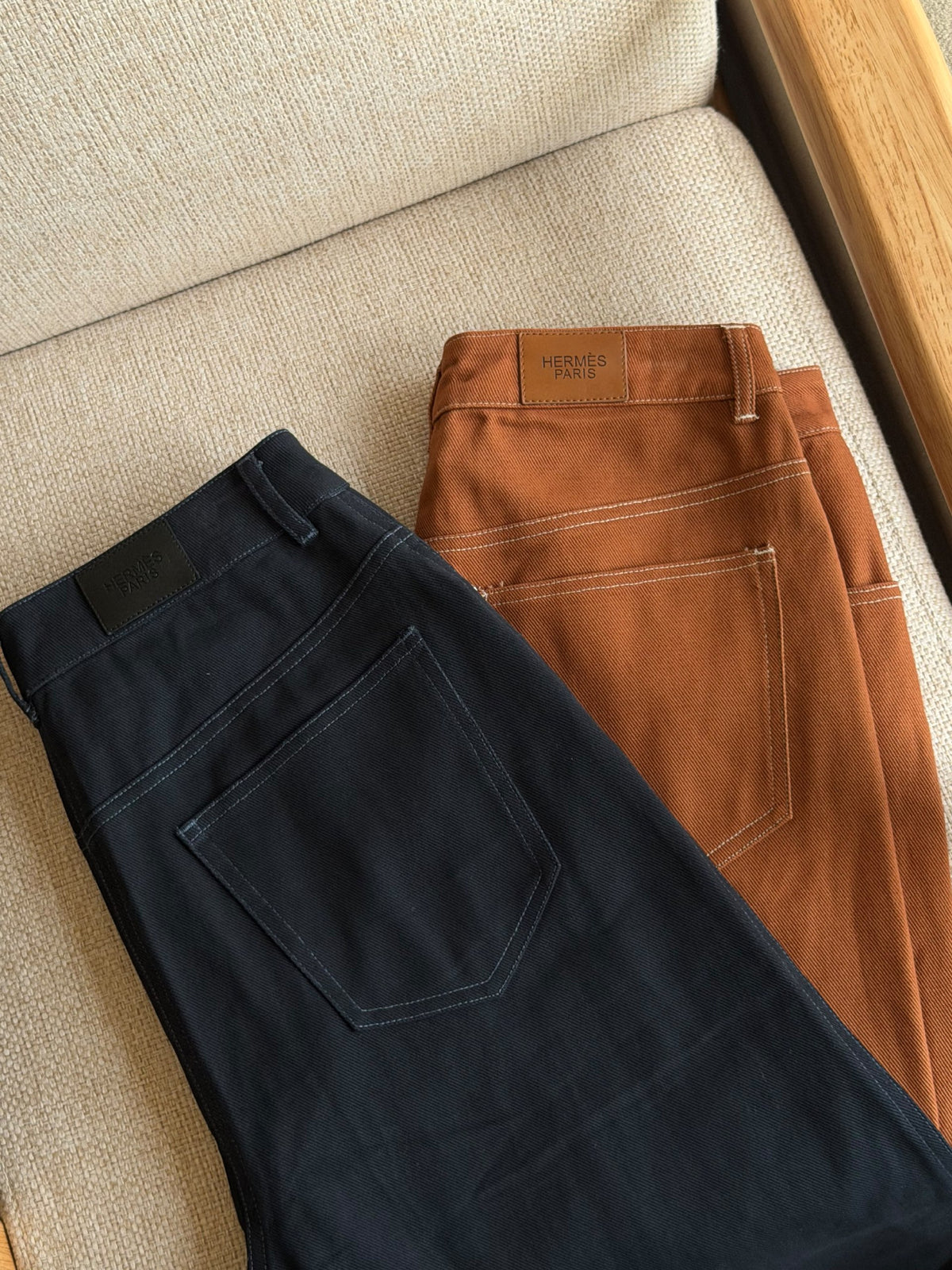 Hermès Pants - Navy, Orange
