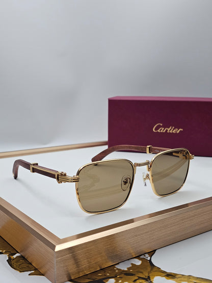 Cartier Sunglasses - Gold & Beige