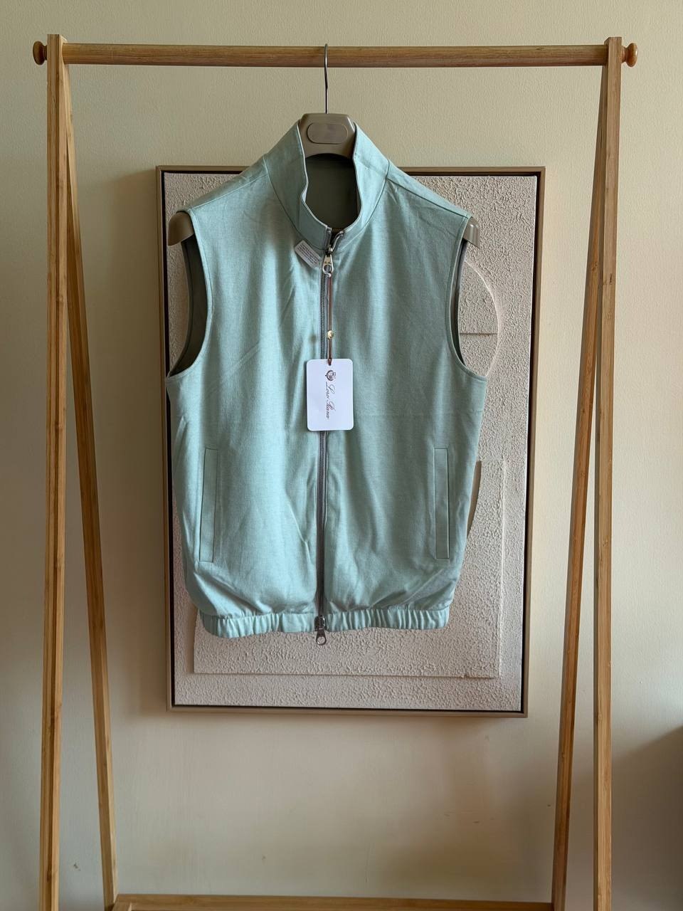 Loro Piana Vest - Green, Burgundy